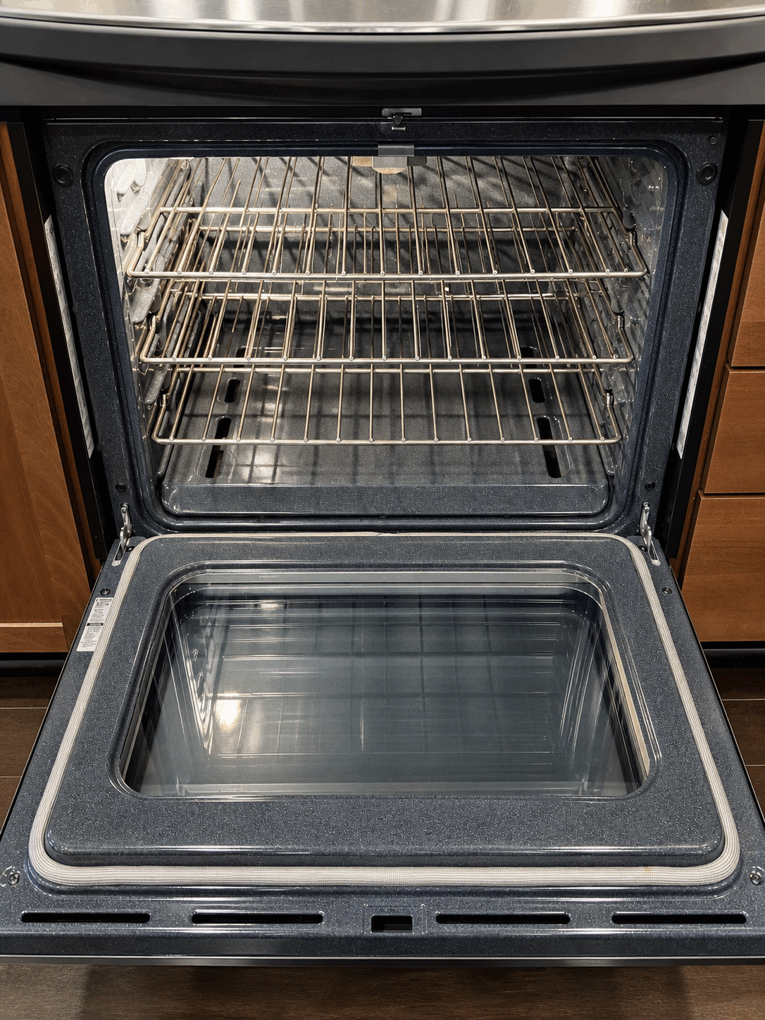 Clean oven interior prepared for move-in or move-out